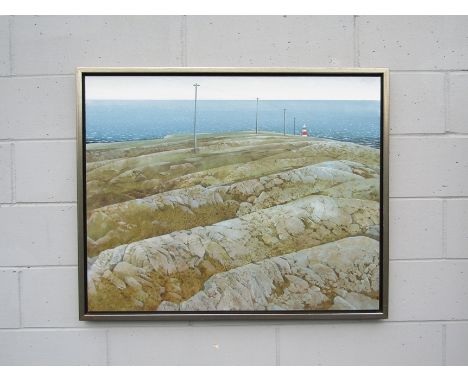 RON BOLT (Canadian b.1938) A framed oil on canvas, The Hibbs Cove Light: From the Newfoundland Gothic series. Signed top righ