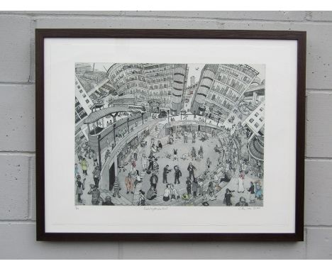 CHRISS ORR (b.1943) A framed and glazed limited edition print, 'Paddington Central'. Signed and No.7/40. Image size 45cm x 60
