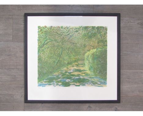 NORMAN STEVENS RA (1937-1988) A framed and glazed limited edition print, 'Lower Wessex Lane, Summer', 1976, pencil signed and