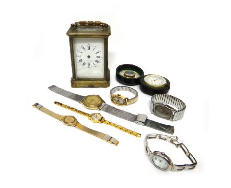 A gentleman's gilt metal and steel cased Eterna-Matic wristwatch, the signed dial with centre seconds and with a date of the 