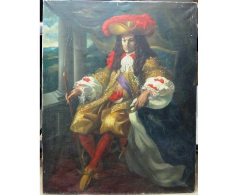 Olga Zhirann? (20th century), Portrait of Richard Chamberlain in the film 'The Man in the Iron Mask (1977), oil on canvas, in