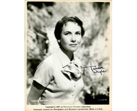 WRIGHT TERESA: (1918-2005) American actress, Academy Award winner for Best Supporting Actress in 1942 for her role as Carol B