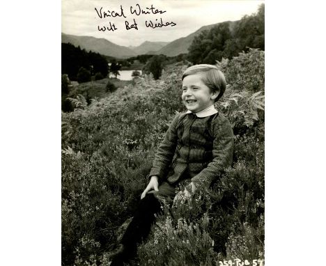 WINTER VINCENT: (1947-1998) Scottish child film actor, the joint recipient of an Academy Juvenile Award in 1954. A scarce sig