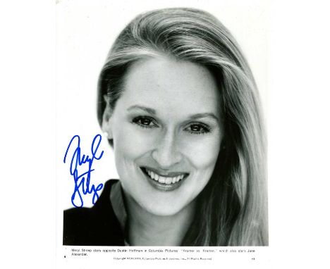 STREEP MERYL: (1949- ) American actress, Academy Award winner for Best Supporting Actress in 1979 for her role as Joanna Kram