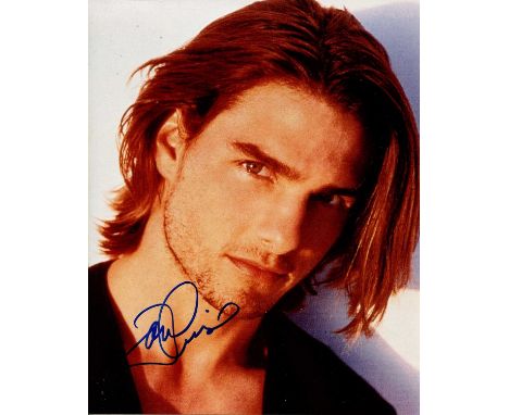 CRUISE TOM: (1962- ) American Actor, an Academy Award nominee. Signed colour 8 x 10 photograph by Cruise, the image depicting