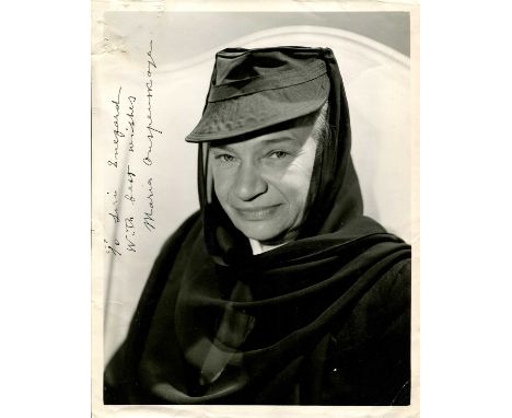 OUSPENSKAYA MARIA: (1876-1949) Russian actress, an Academy Award nominee for Best Supporting Actress in 1936 for her role as 