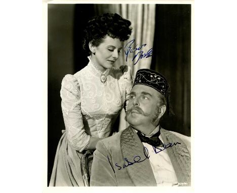 THE STORY OF GILBERT AND SULLIVAN: Signed 8 x 10 photograph by both Robert Morley (W. S. Gilbert) and Isabel Dean (Mrs. Gilbe