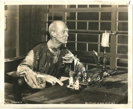 WARNER H. B.: (1876-1958) English actor, an Academy Award nominee for Best Supporting Actor in 1937 for his role as Chang in 