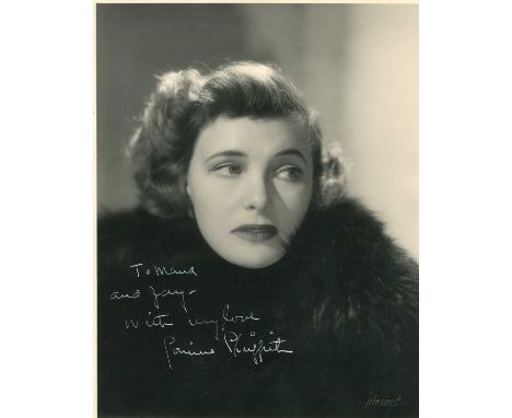 GRIFFITH CORINNE: (1894-1979) American actress, an Academy Award nominee for Best Actress in 1928/29 for her performance as E