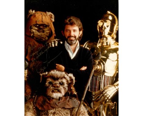 LUCAS GEORGE: (1944- ) American film director and producer, a pioneer of the modern blockbuster who created the Star Wars and