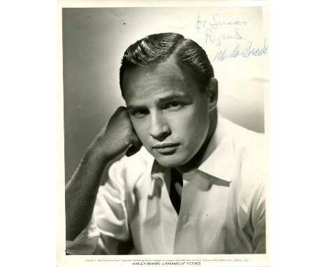 BRANDO MARLON: (1924-2004) American actor, Academy Award winner for Best Actor in 1954 for his role as Terry Malloy in On the