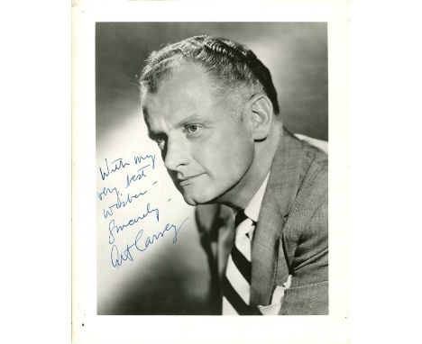 CARNEY ART: (1918-2003) American actor, Academy Award winner for Best Actor in 1974 for his role as Harry Coombes in Harry an