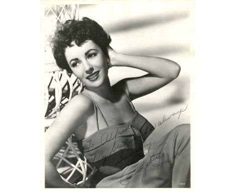 TAYLOR ELIZABETH: (1932-2011) English actress, Academy Award winner for Best Actress in 1960 for her role as Gloria Wandrous 