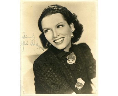 SONDERGAARD GALE: (1899-1985) American actress, the first Academy Award winner for Best Supporting Actress in 1936 for her ro