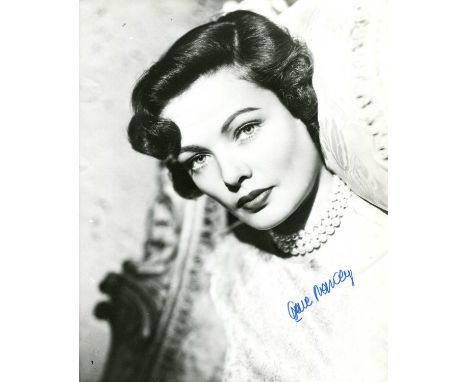 TIERNEY GENE: (1920-1991) American actress, an Academy Award nominee for Best Actress in 1945 for her performance as Ellen Be