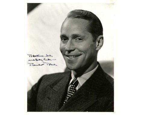 TONE FRANCHOT: (1905-1968) American actor, an Academy Award nominee for Best Actor in 1935 for his performance as Midshipman 