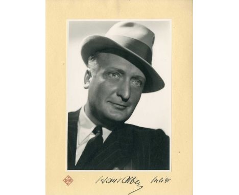 GERMAN CINEMA: Small selection of vintage signed 8.5 x 11.5 photographs and smaller (1) by various German film actors and act