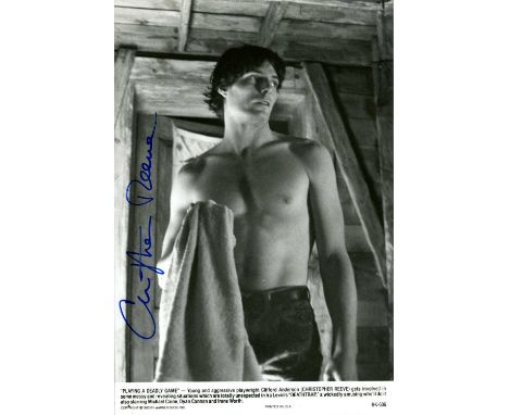 REEVE CHRISTOPHER: (1952-2004) American actor, remembered for playing the title character in the superhero film Superman (197