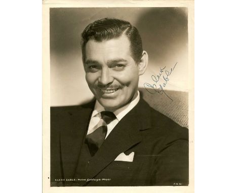 GABLE CLARK: (1901-1960) American actor, Academy Award winner for Best Actor in 1934 for his role as Peter Warne in It Happen
