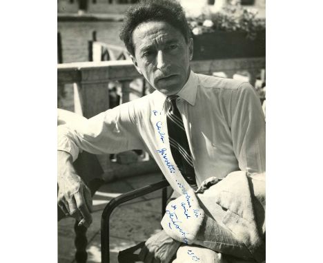 COCTEAU JEAN: (1889-1963) French filmmaker, poet, playwright, novelist, artist and critic. A good vintage signed and inscribe