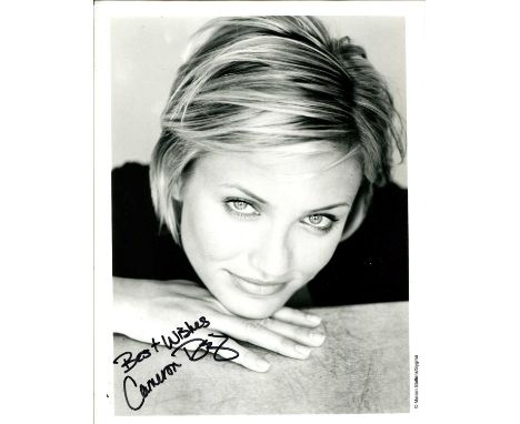 DIAZ CAMERON: (1972- ) American Actress. Signed 8 x 10 photograph of Diaz, an attractive close-up portrait pose image. Signed