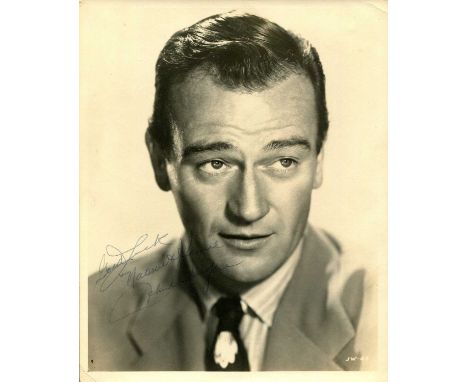 WAYNE JOHN: (1907-1979) American actor, Academy Award winner for Best Actor in 1969 for his role as Marshal Reuben J. ‘Rooste