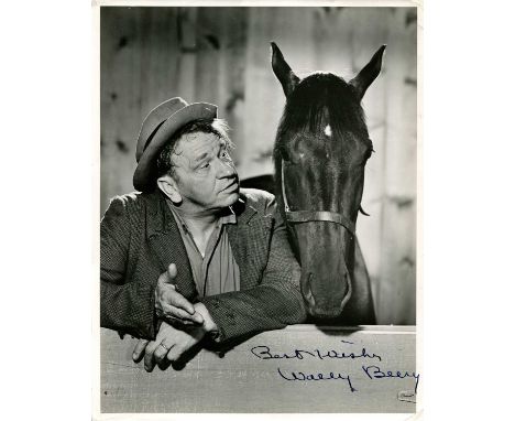 BEERY WALLACE: (1885-1949) American actor, Academy Award winner for Best Actor in 1931/32 for his role as Andy ‘Champ’ Purcel