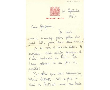 PRINCESS MARGARET: (1930-2002) Countess of Snowdon. Younger daughter of King George VI and Queen Elizabeth, and only sibling 