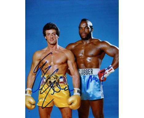 STALLONE SYLVESTER &amp; MR. T: Sylvester Stallone (1946- ) American Actor, an Academy Award nominee &amp; Mr. T (1952- ) Ame