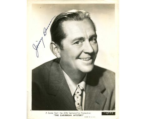 DUNN JAMES: (1905-1967) American actor, Academy Award winner for Best Supporting Actor in 1945 for his role as Johnny Nolan i