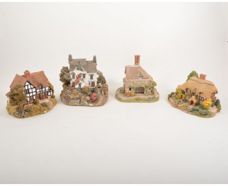Lilliput Lane model cottages, large quantity including many different sizes and types, all unboxed, three boxes.