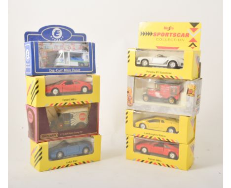 Collection of model diecast model cars, mostly by Matchbox, Lledo and Maisto arox 25 models.