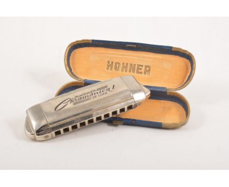 M. Hohner, Chromonica I Deluxe harmonica, cased. 