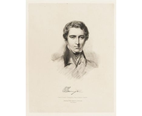 Harding (James Duffield) A Series of Subjects from the Works of the late R. P. Bonington ..., portrait frontispiece, title pa