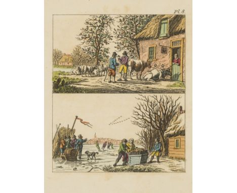 NO RESERVE Children's.-  Leerrijk Onderhoud voor de Jeugd, 10 hand-coloured engraved plates, some light browning, original pr