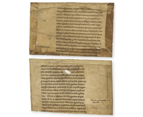 Medieval fragments.- Hugh of Fleury (French Benedictine monk and ecclesiastical writer, d. not before 1181) 2 fragments from 