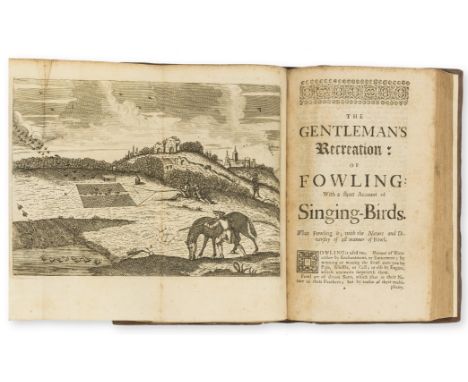 [Cox (Nicholas)] The Gentleman's Recreation, in Four Parts. Viz. Hunting, Hawking, Fowling, Fishing, sixth edition, engraved 