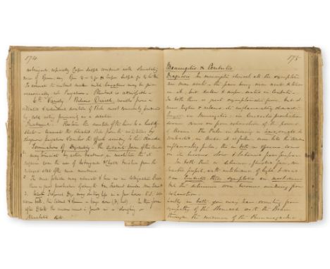 Medical.- Hodge (B.T., apothecary, of Sidmouth, Devon) [Collection of medical conditions], manuscript, together 294pp. & 2pp.