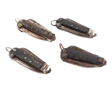 A British Army penknife marked A.B.L. 1951 COLASSE together with three similar unmarked.  (4)
