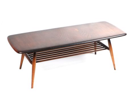 An Ercol mid century modern model 459 stained ash coffee table, 106cms wide.Condition ReportThe top has surface scratches, wa