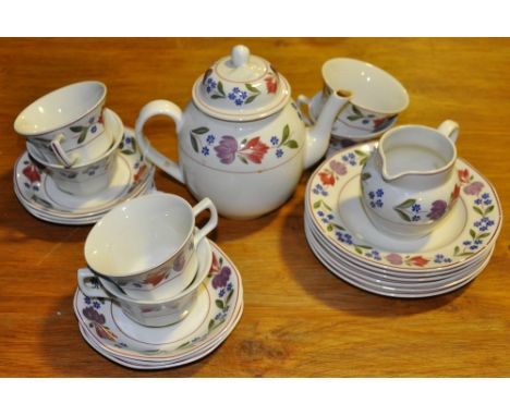 An Adam's pottery 20 piece Old Colonial pattern tea service for six