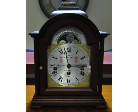 Sewills of Liverpool, a Trafalgar commemorative bracket clock, the eight day quarter repeating movement with silvered dial ma