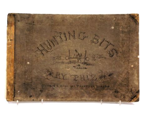 Phiz. Hunting Bits, folio of lithographic hunting prints, published by Chapman and Hall, London. 