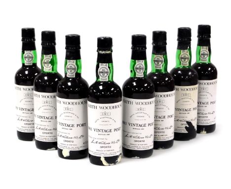 Eight half bottles of Smith Woodhouse vintage port 1983. 
