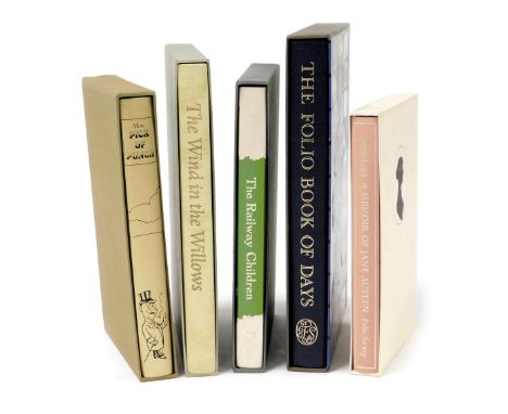 Folio Society books, comprising Nesbit (E) The Railway Children, Grahame (Kenneth) The Wind in the Willows, Austen-Leigh (J.E