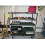 Rolling Shelf w/ Contents