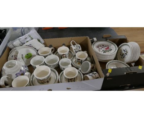 Portmeirion Botanic Garden teapot, cups, saucers, plates, bowls etc 