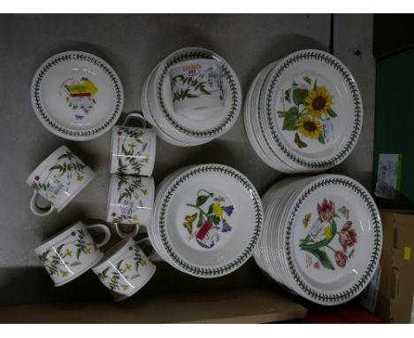 Portmeirion Botanic Garden dinner plates, soup bowls, cups and saucers etc  