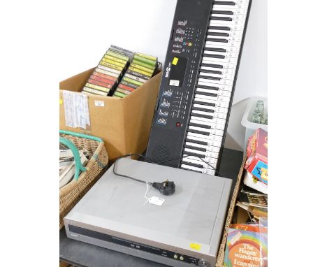 Rockjam Model RJ361 keyboard and Sony DVD recorder Model RDRHX900 