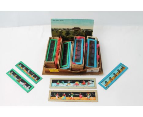 Cartoon glass projector slides 